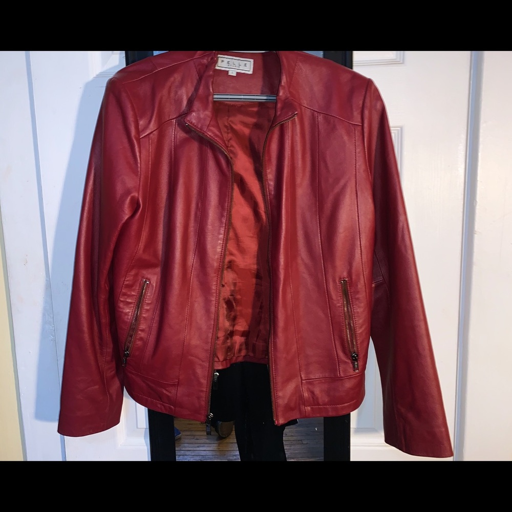 Pelle Studio Red Leather Jacket